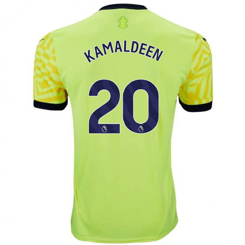Danxen Mænd Kamaldeen Sulemana #20 Gul Udebane Spillertrøjer 2024/25 Trøje T-Shirt
