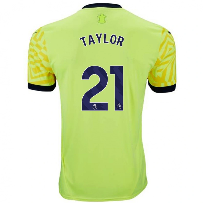 Danxen Mænd Charlie Taylor #21 Gul Udebane Spillertrøjer 2024/25 Trøje T-Shirt