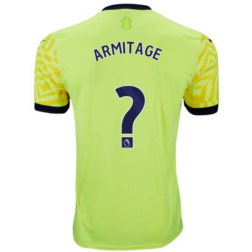 Danxen Mænd Will Armitage #0 Gul Udebane Spillertrøjer 2024/25 Trøje T-Shirt