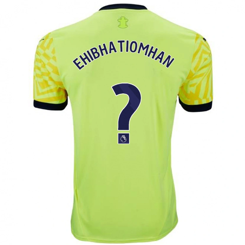 Danxen Mænd Princewill Ehibhatiomhan #0 Gul Udebane Spillertrøjer 2024/25 Trøje T-Shirt