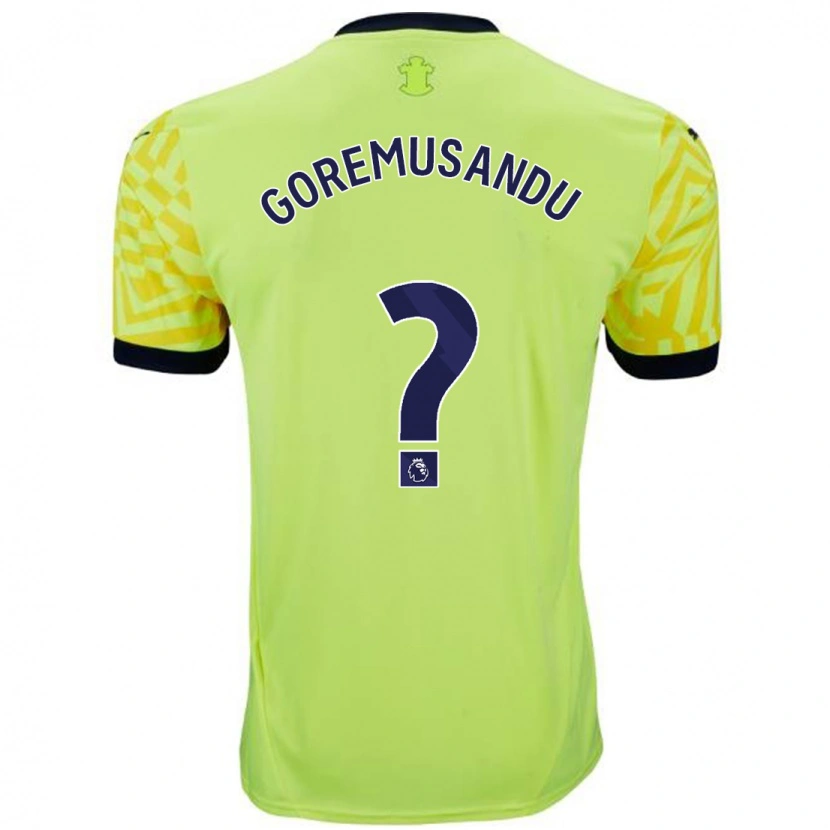 Danxen Mænd Tino Goremusandu #0 Gul Udebane Spillertrøjer 2024/25 Trøje T-Shirt