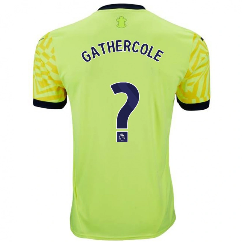 Danxen Mænd Harry Gathercole #0 Gul Udebane Spillertrøjer 2024/25 Trøje T-Shirt