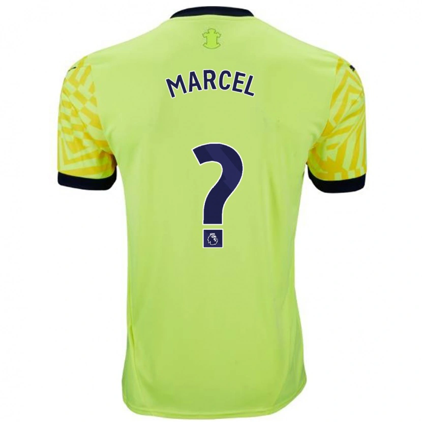 Danxen Mænd Lewis Marcel #0 Gul Udebane Spillertrøjer 2024/25 Trøje T-Shirt