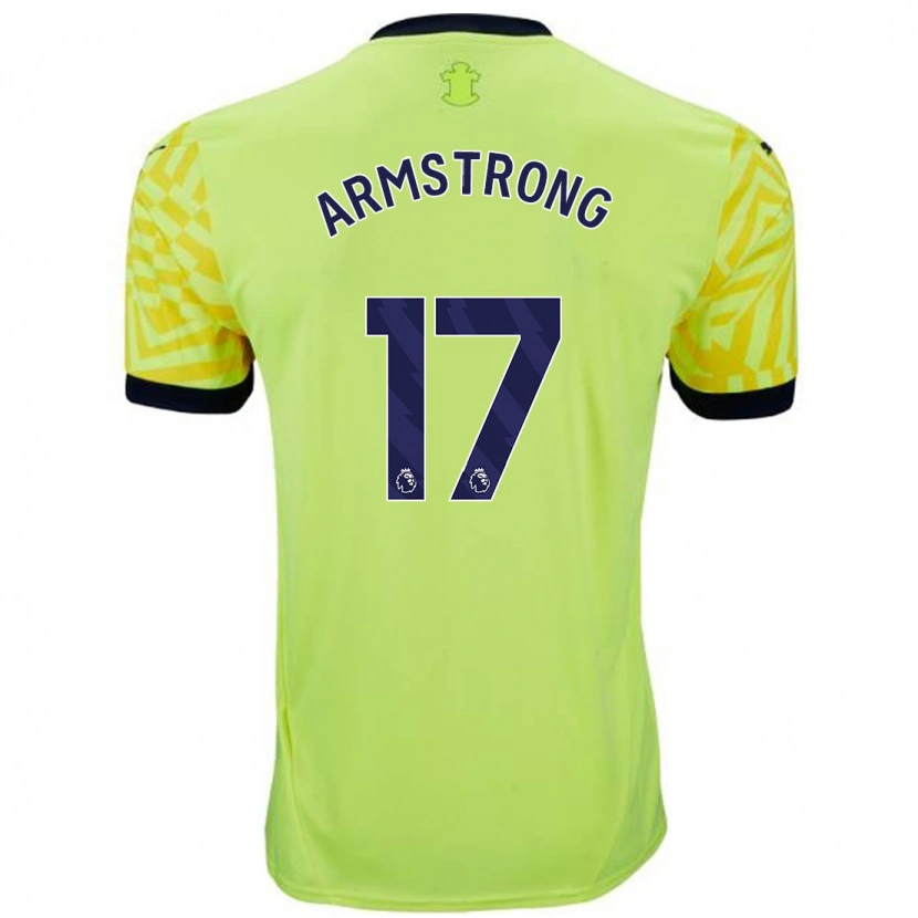 Danxen Mænd Stuart Armstrong #17 Gul Udebane Spillertrøjer 2024/25 Trøje T-Shirt