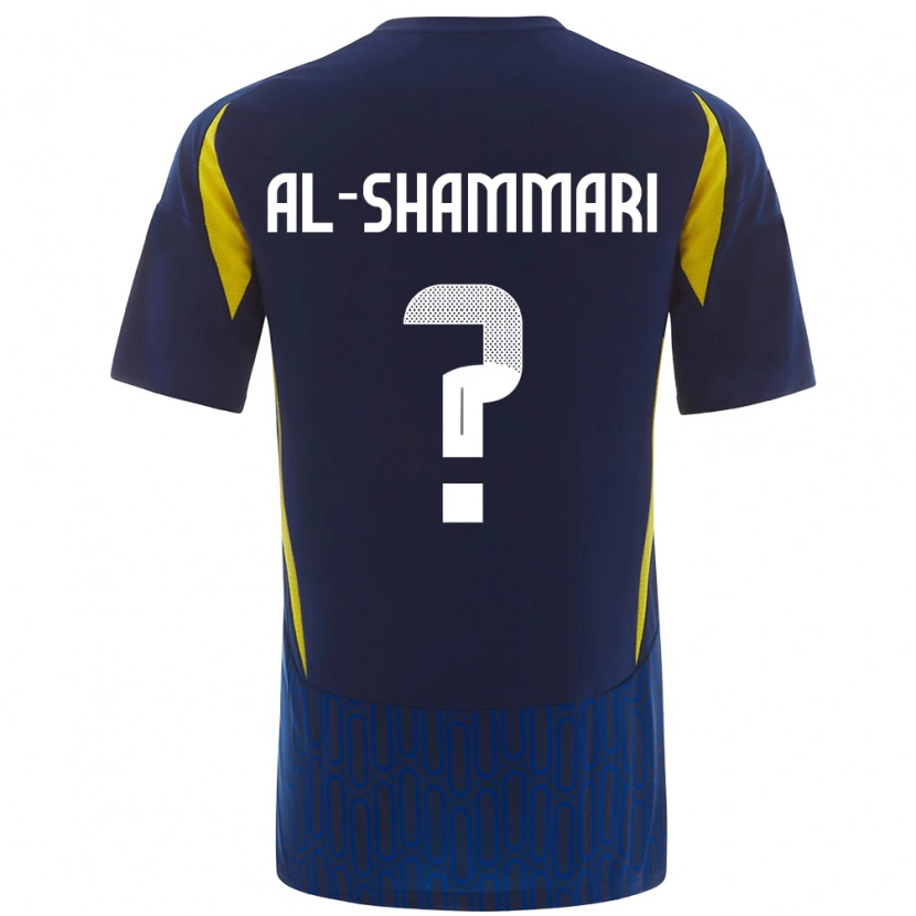 Danxen Mænd Mansour Al-Shammari #0 Blå Gul Udebane Spillertrøjer 2024/25 Trøje T-Shirt