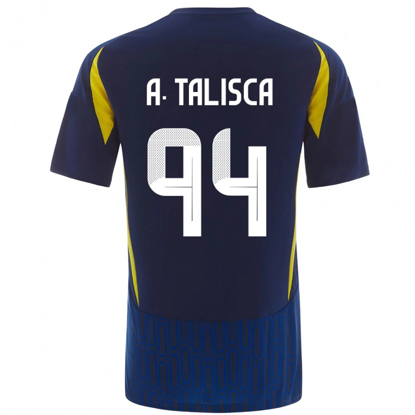 Danxen Mænd Talisca #94 Blå Gul Udebane Spillertrøjer 2024/25 Trøje T-Shirt