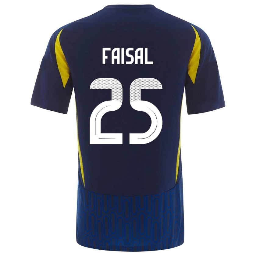 Danxen Mænd Samira Faisal #25 Blå Gul Udebane Spillertrøjer 2024/25 Trøje T-Shirt
