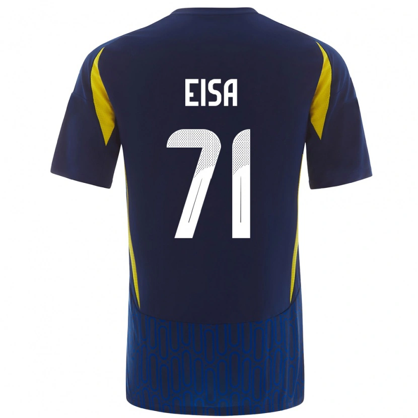 Danxen Mænd Bayan Eisa #71 Blå Gul Udebane Spillertrøjer 2024/25 Trøje T-Shirt
