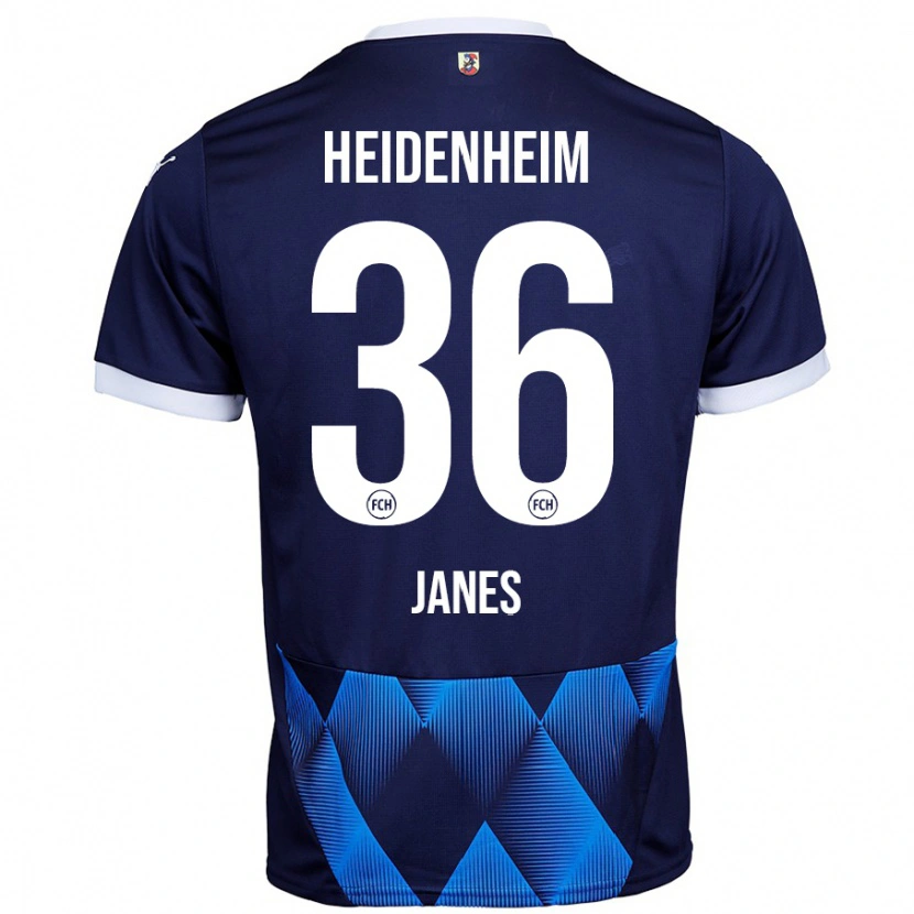 Danxen Mænd Luka Janes #36 Mørk Marineblå Udebane Spillertrøjer 2024/25 Trøje T-Shirt
