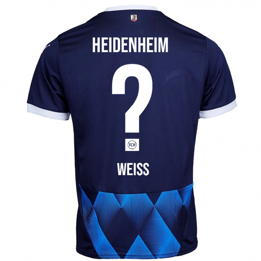 Danxen Mænd Philipp Weiß #0 Mørk Marineblå Udebane Spillertrøjer 2024/25 Trøje T-Shirt