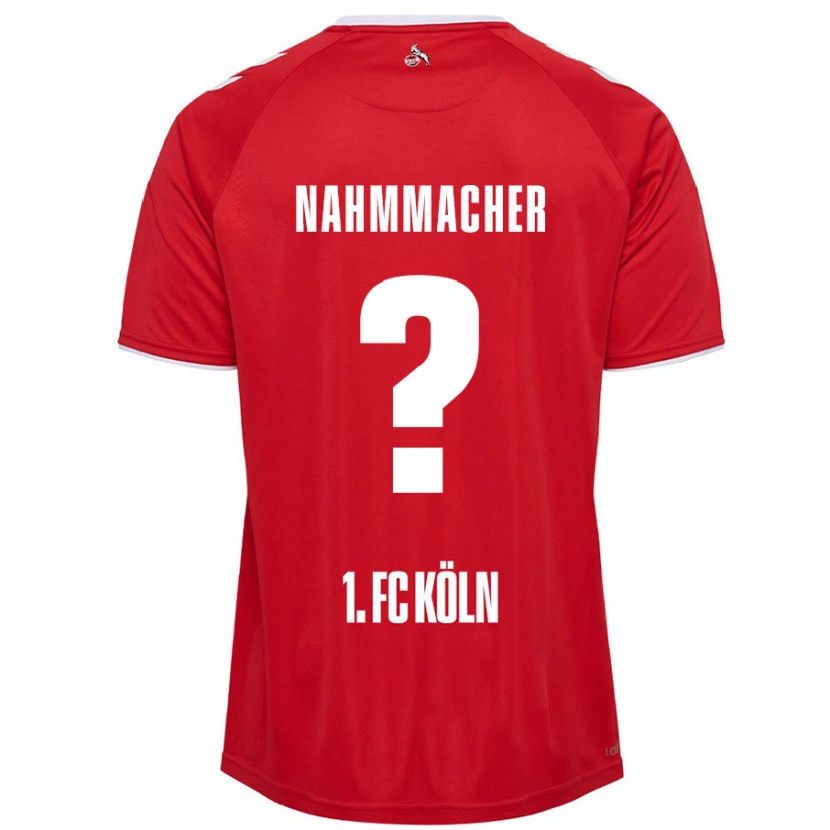 Danxen Mænd Emil Nahmmacher #0 Rød Hvid Udebane Spillertrøjer 2024/25 Trøje T-Shirt