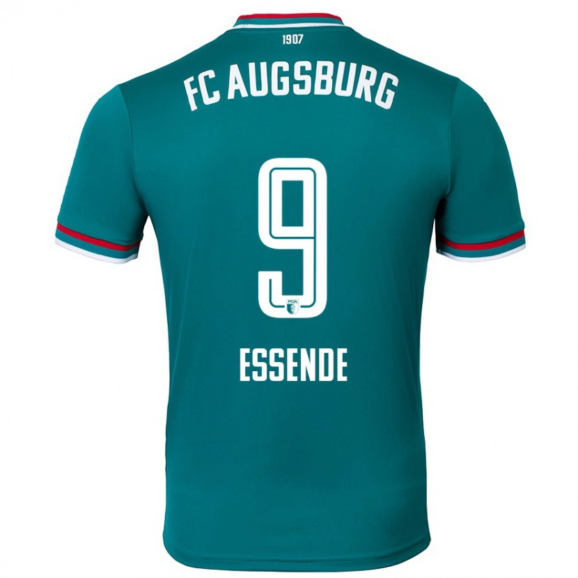 Danxen Mænd Samuel Essende #9 Mørkegrøn Udebane Spillertrøjer 2024/25 Trøje T-Shirt