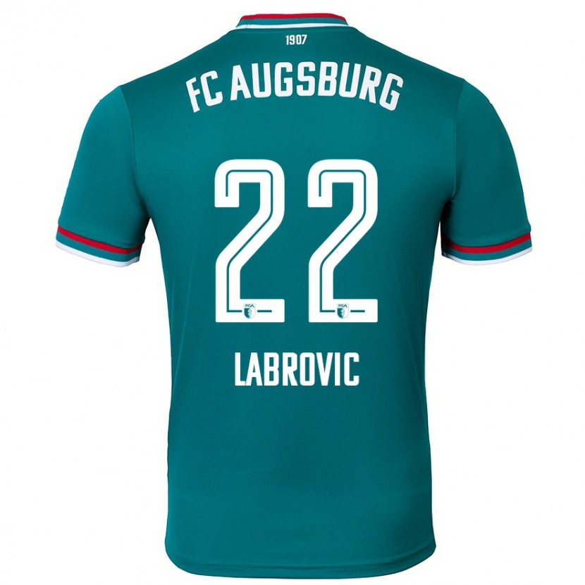 Danxen Mænd Nediljko Labrovic #22 Mørkegrøn Udebane Spillertrøjer 2024/25 Trøje T-Shirt