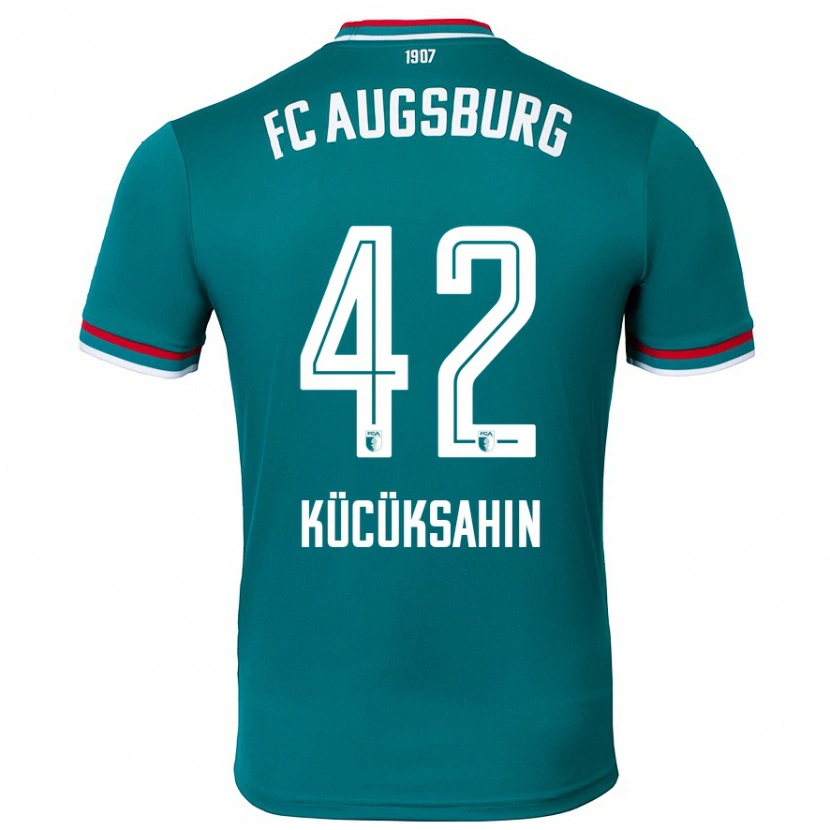 Danxen Mænd Mahmut Kücüksahin #42 Mørkegrøn Udebane Spillertrøjer 2024/25 Trøje T-Shirt