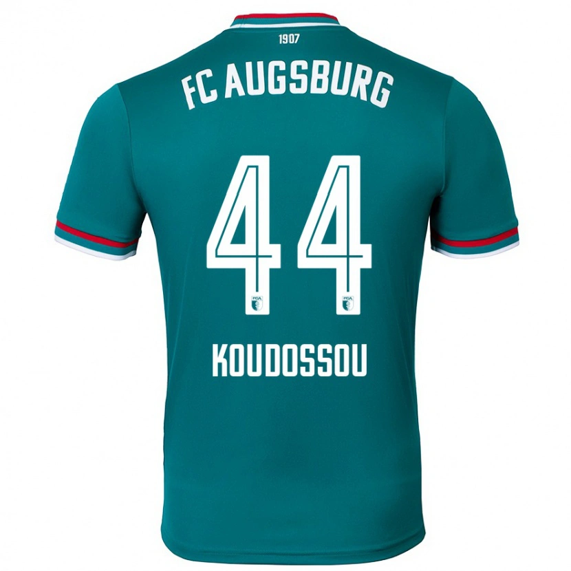 Danxen Mænd Henri Koudossou #44 Mørkegrøn Udebane Spillertrøjer 2024/25 Trøje T-Shirt
