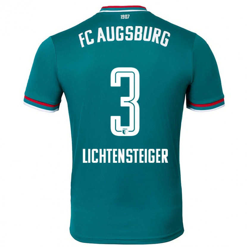 Danxen Mænd David Lichtensteiger #3 Mørkegrøn Udebane Spillertrøjer 2024/25 Trøje T-Shirt