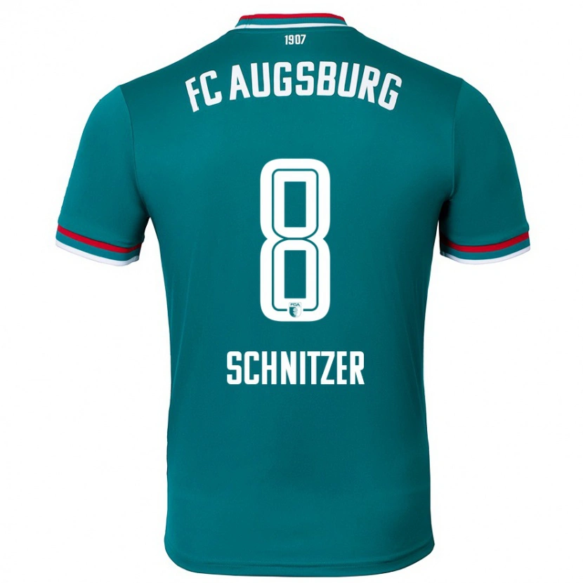 Danxen Mænd Tim Schnitzer #8 Mørkegrøn Udebane Spillertrøjer 2024/25 Trøje T-Shirt