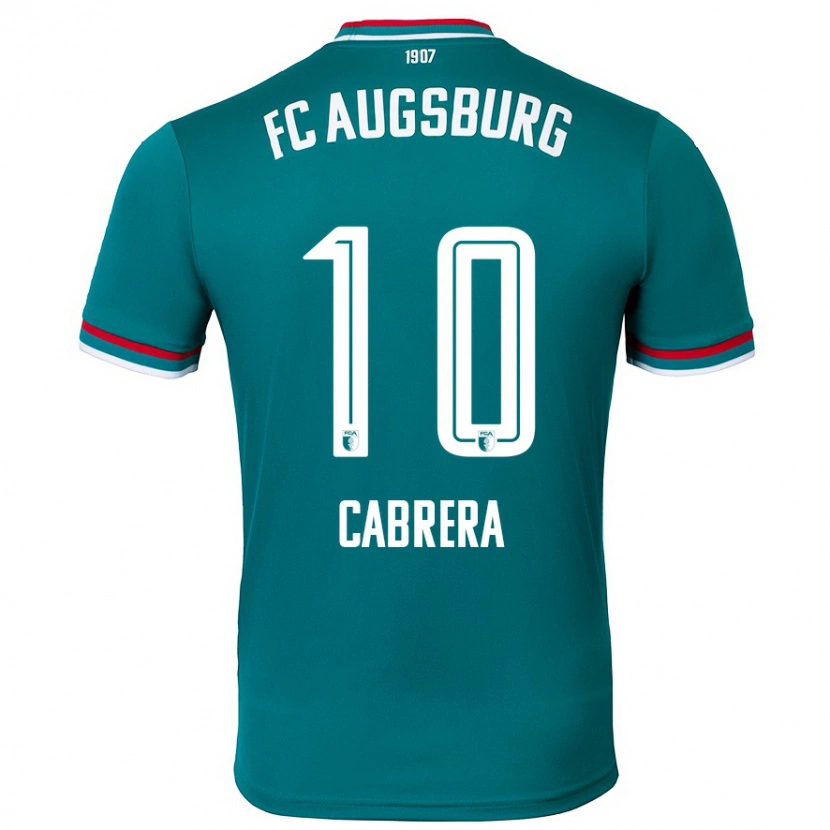 Danxen Mænd Juan Cabrera #10 Mørkegrøn Udebane Spillertrøjer 2024/25 Trøje T-Shirt