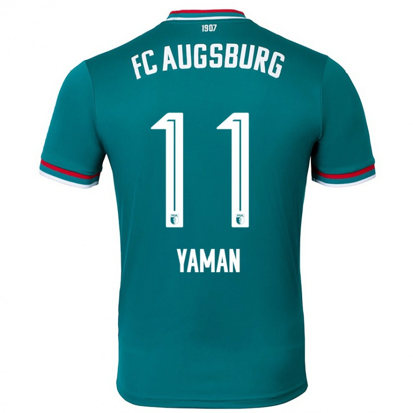 Danxen Mænd Kerim Yaman #11 Mørkegrøn Udebane Spillertrøjer 2024/25 Trøje T-Shirt