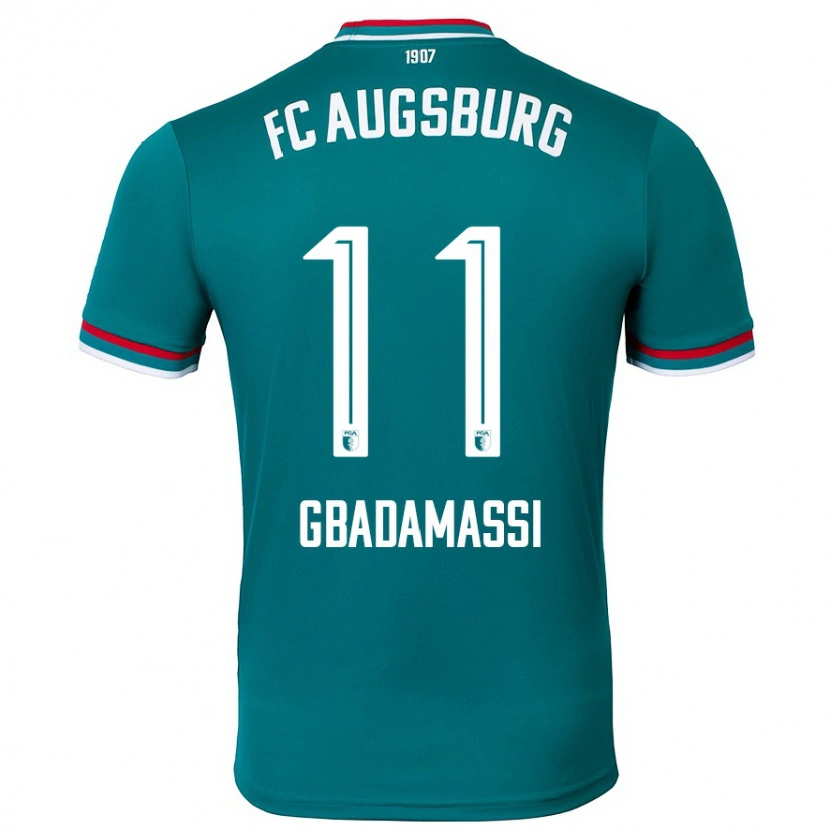 Danxen Mænd Rayane Gbadamassi #11 Mørkegrøn Udebane Spillertrøjer 2024/25 Trøje T-Shirt