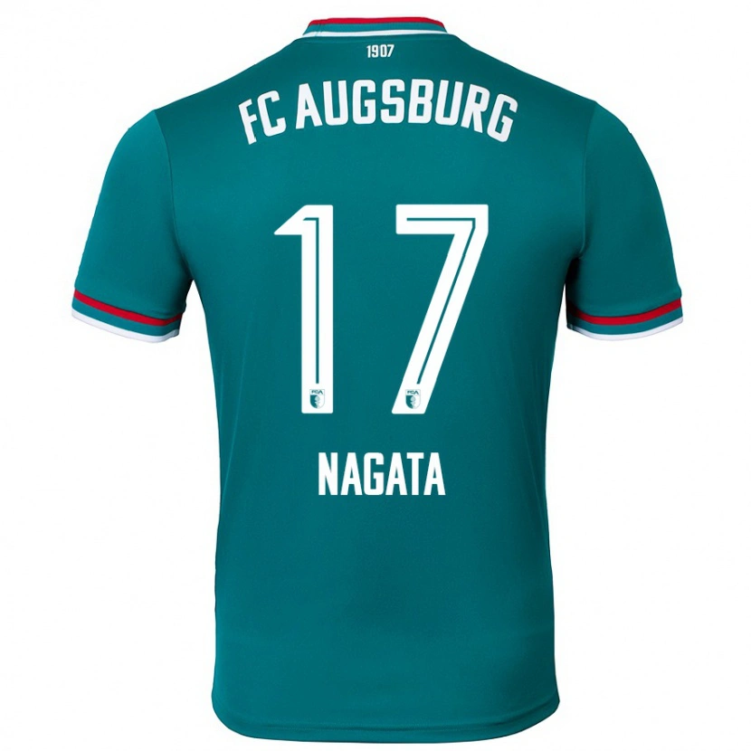 Danxen Mænd Ryoji Nagata #17 Mørkegrøn Udebane Spillertrøjer 2024/25 Trøje T-Shirt