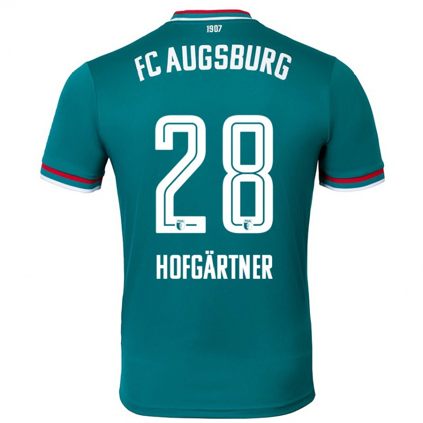 Danxen Mænd Hendrik Hofgärtner #28 Mørkegrøn Udebane Spillertrøjer 2024/25 Trøje T-Shirt