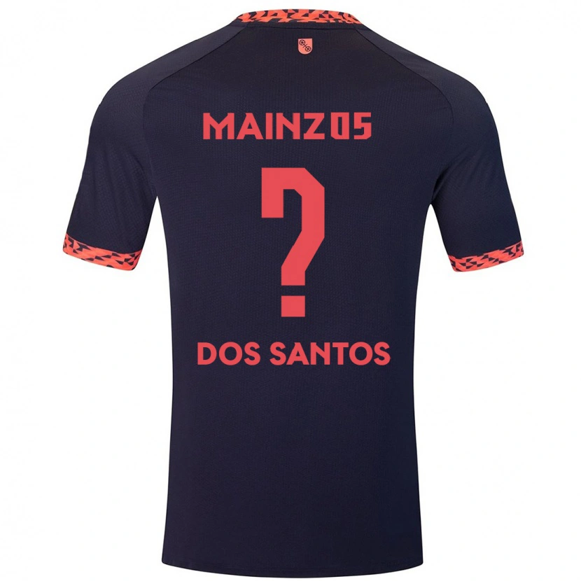Danxen Mænd Alexandre Tavares Dos Santos #0 Blå Koralrød Udebane Spillertrøjer 2024/25 Trøje T-Shirt