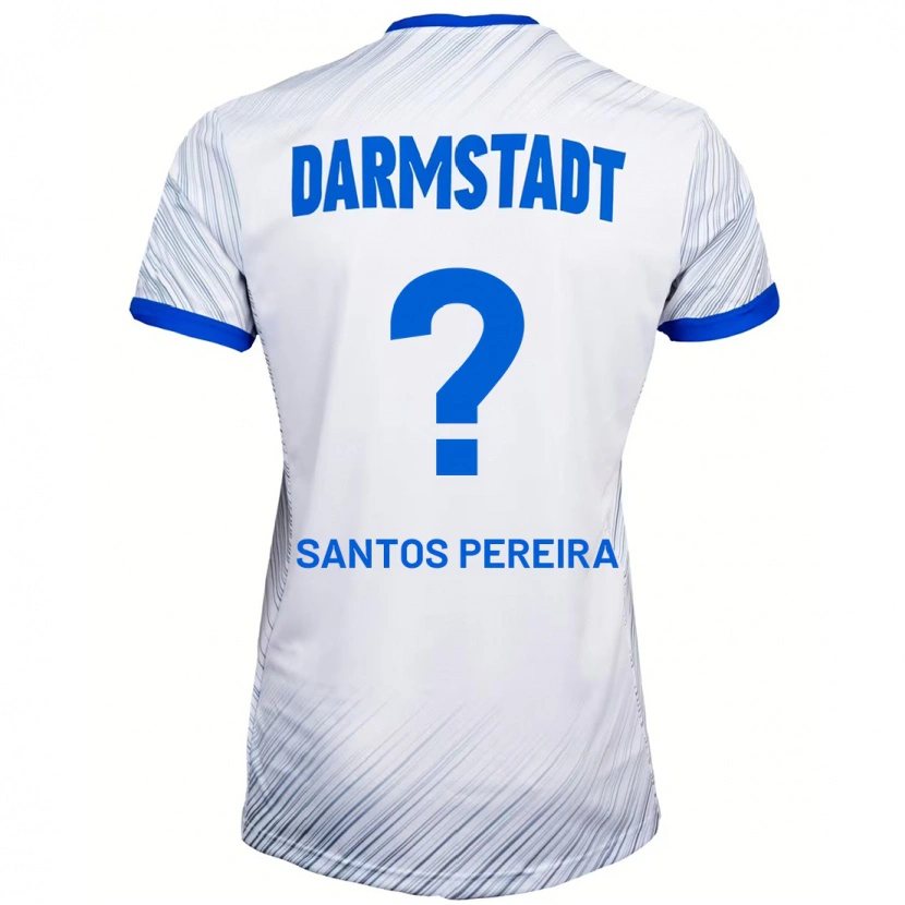 Danxen Mænd Diogo Dos Santos Pereira #0 Hvid Blå Udebane Spillertrøjer 2024/25 Trøje T-Shirt