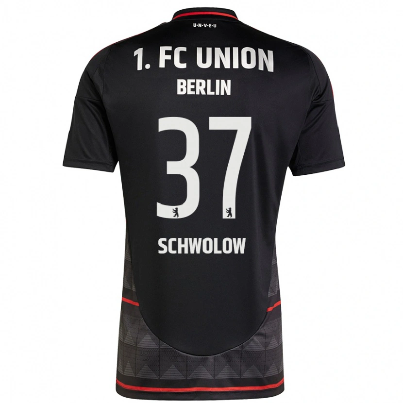 Danxen Mænd Alexander Schwolow #37 Sort Udebane Spillertrøjer 2024/25 Trøje T-Shirt