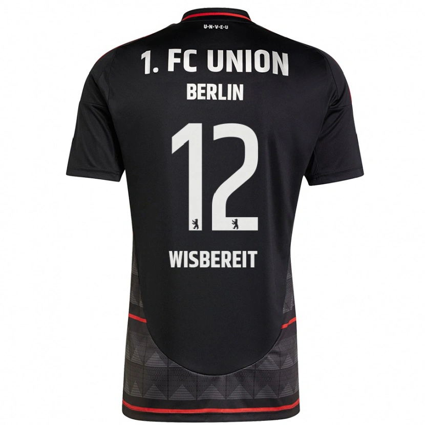 Danxen Mænd Tom Wisbereit #12 Sort Udebane Spillertrøjer 2024/25 Trøje T-Shirt
