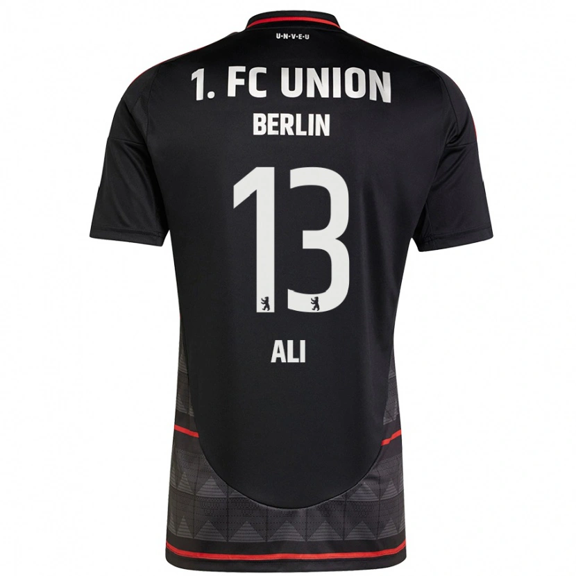 Danxen Mænd Suheib-Elias Ali #13 Sort Udebane Spillertrøjer 2024/25 Trøje T-Shirt