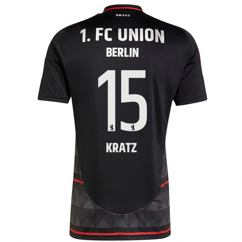 Danxen Mænd Hannah Kratz #15 Sort Udebane Spillertrøjer 2024/25 Trøje T-Shirt