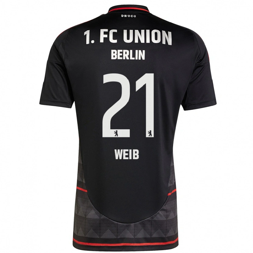 Danxen Mænd Anna Weiß #21 Sort Udebane Spillertrøjer 2024/25 Trøje T-Shirt