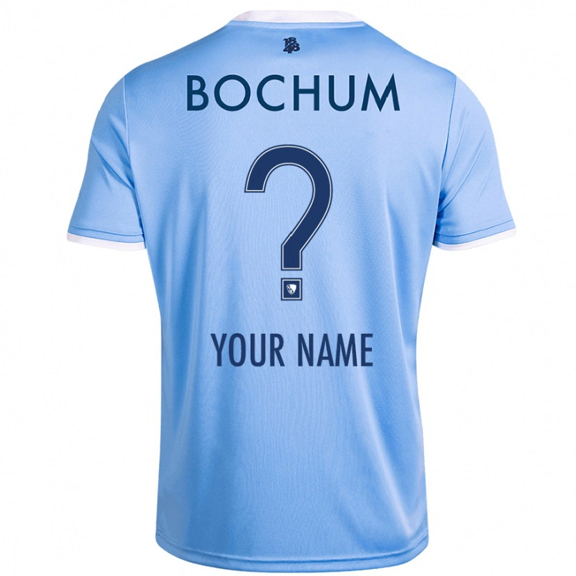 Danxen Mænd Dit Navn #0 Himmelblå Udebane Spillertrøjer 2024/25 Trøje T-Shirt