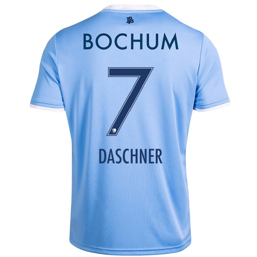 Danxen Mænd Lukas Daschner #7 Himmelblå Udebane Spillertrøjer 2024/25 Trøje T-Shirt
