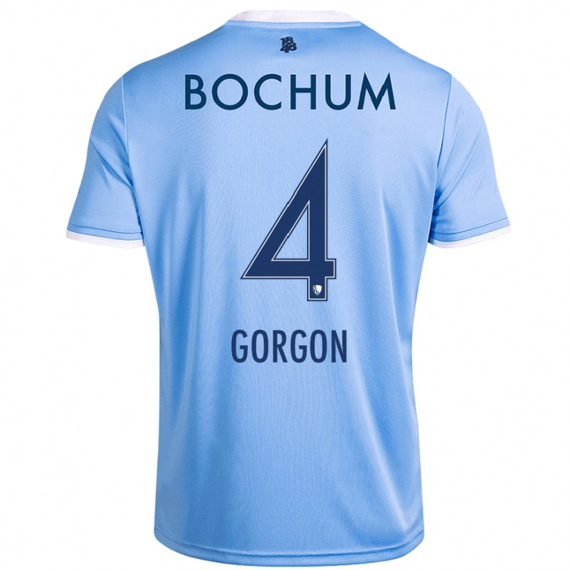 Danxen Mænd Felix Gorgon #4 Himmelblå Udebane Spillertrøjer 2024/25 Trøje T-Shirt