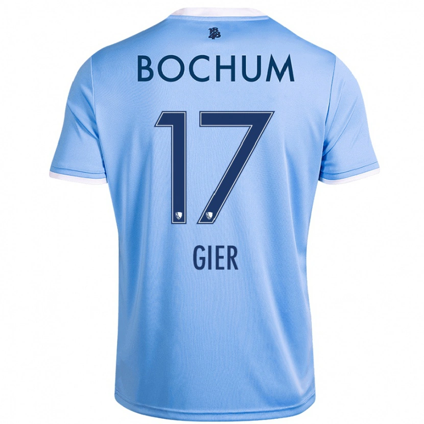 Danxen Mænd Madeline Gier #17 Himmelblå Udebane Spillertrøjer 2024/25 Trøje T-Shirt