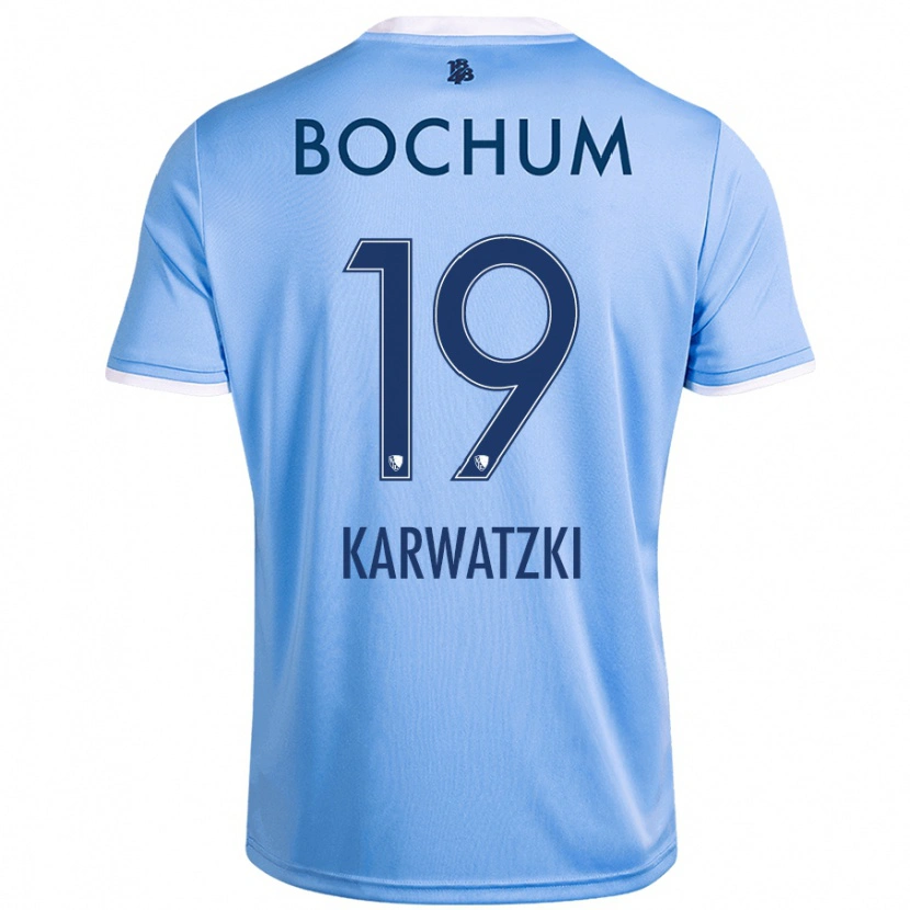 Danxen Mænd Lucy Karwatzki #19 Himmelblå Udebane Spillertrøjer 2024/25 Trøje T-Shirt