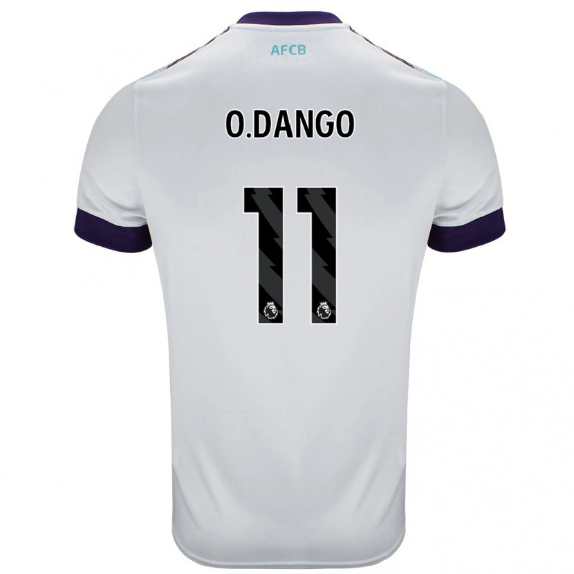 Danxen Mænd Dango Ouattara #11 Hvid Grøn Lilla Udebane Spillertrøjer 2024/25 Trøje T-Shirt