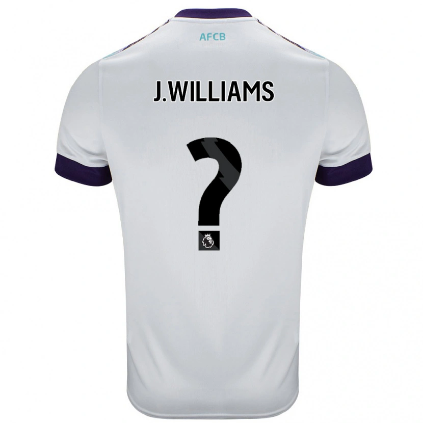 Danxen Mænd Jay Williams #0 Hvid Grøn Lilla Udebane Spillertrøjer 2024/25 Trøje T-Shirt