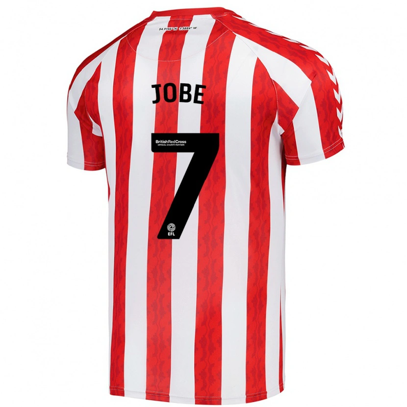 Danxen Kvinder Jobe Bellingham #7 Rød Hvid Hjemmebane Spillertrøjer 2024/25 Trøje T-Shirt