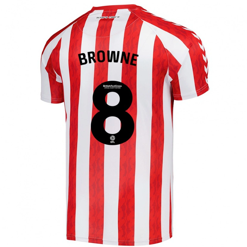 Danxen Kvinder Alan Browne #8 Rød Hvid Hjemmebane Spillertrøjer 2024/25 Trøje T-Shirt