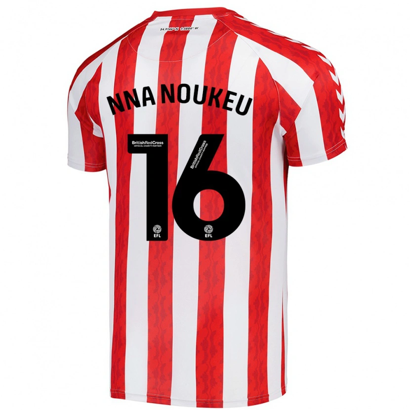 Danxen Kvinder Blondy Nna Noukeu #16 Rød Hvid Hjemmebane Spillertrøjer 2024/25 Trøje T-Shirt