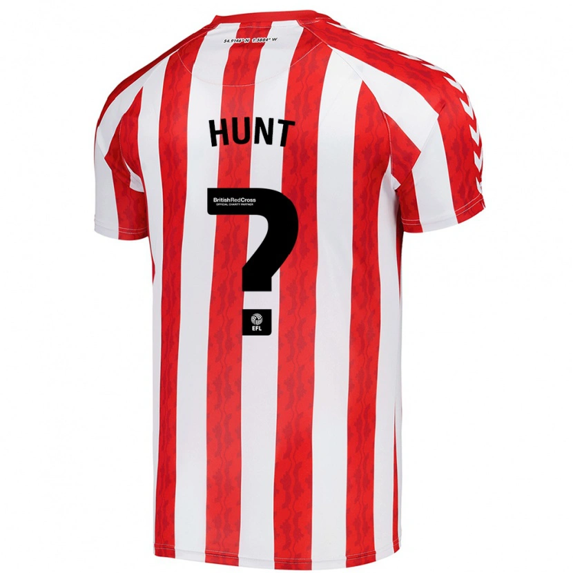Danxen Kvinder Liam Hunt #0 Rød Hvid Hjemmebane Spillertrøjer 2024/25 Trøje T-Shirt