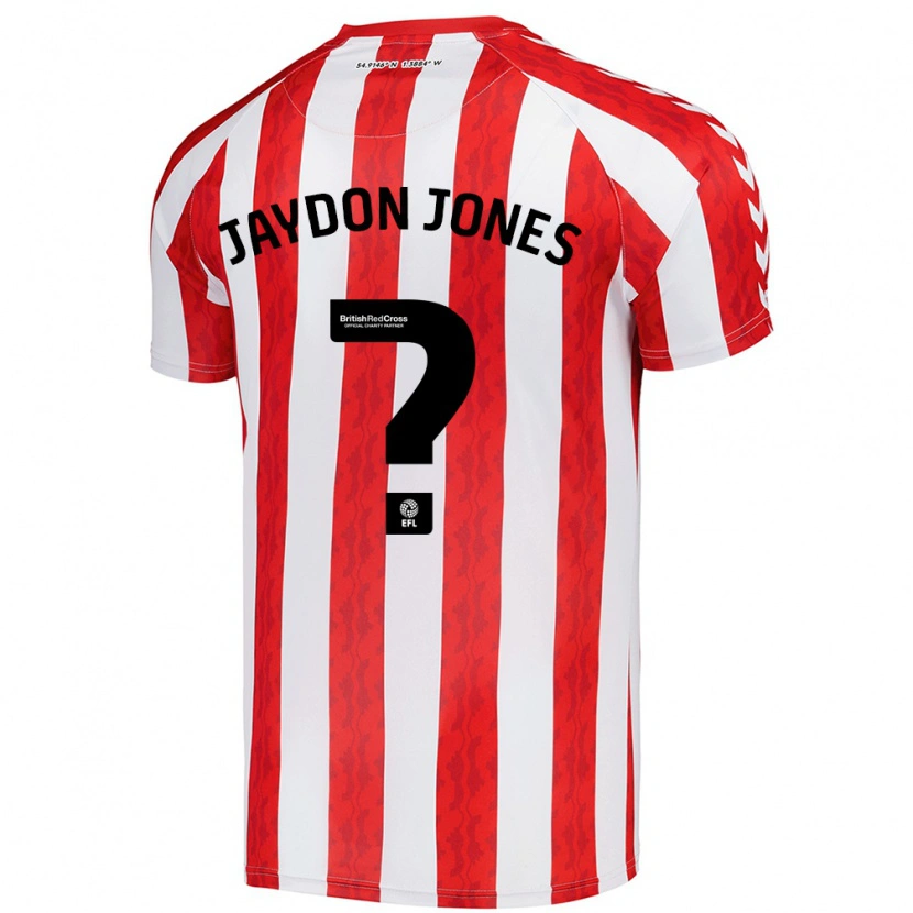 Danxen Kvinder Jaydon Jones #0 Rød Hvid Hjemmebane Spillertrøjer 2024/25 Trøje T-Shirt