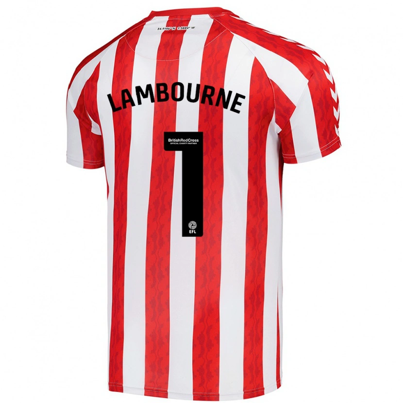 Danxen Kvinder Demi Lambourne #1 Rød Hvid Hjemmebane Spillertrøjer 2024/25 Trøje T-Shirt