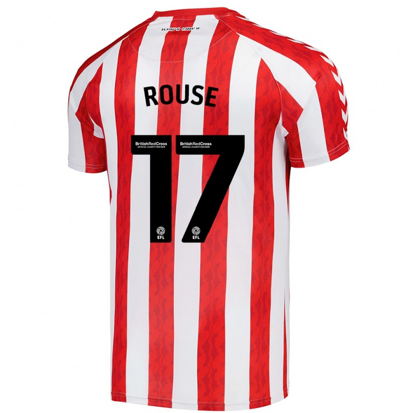 Danxen Kvinder Mollie Rouse #17 Rød Hvid Hjemmebane Spillertrøjer 2024/25 Trøje T-Shirt