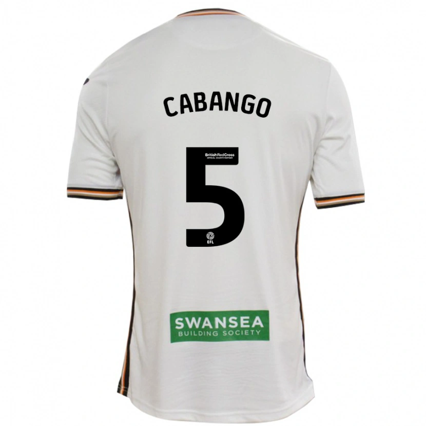 Danxen Kvinder Ben Cabango #5 Hvid Hjemmebane Spillertrøjer 2024/25 Trøje T-Shirt