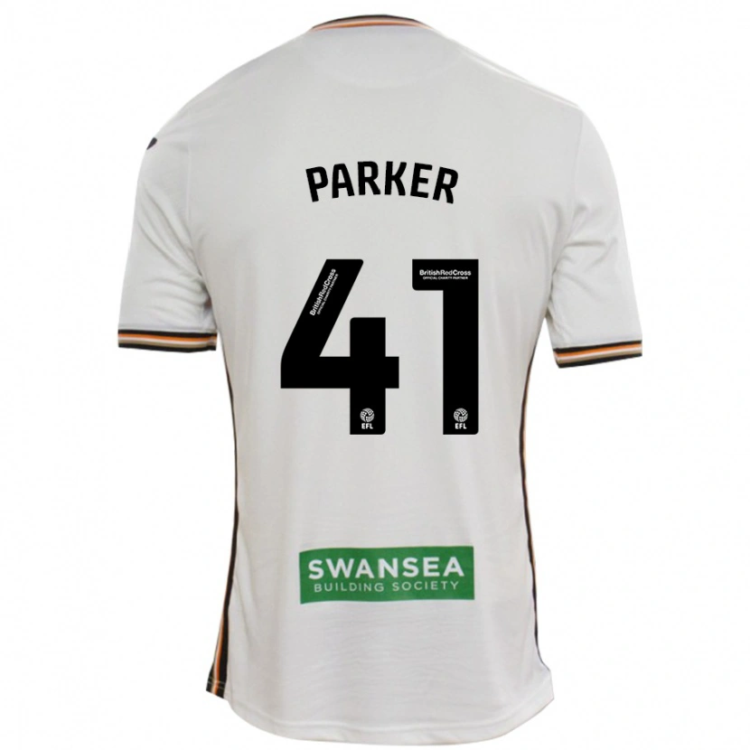 Danxen Kvinder Sam Parker #41 Hvid Hjemmebane Spillertrøjer 2024/25 Trøje T-Shirt