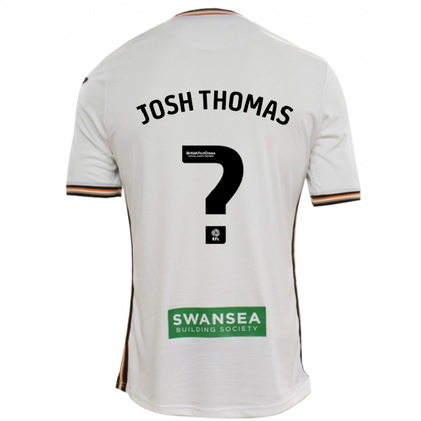 Danxen Kvinder Josh Thomas #0 Hvid Hjemmebane Spillertrøjer 2024/25 Trøje T-Shirt